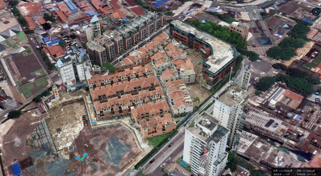 数字孪生，咸安坊，优保建筑，三维建模，无人机倾斜摄影测量，BIM，海德斯路，三维测绘解决方案提供商